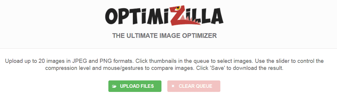 Optimizilla за оптимизация на снимки и изображения за SEO