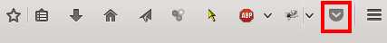 Pocket Firefox extension