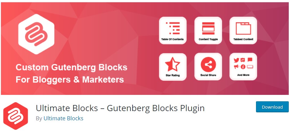 Качествени допълнителни блокове за Gutenberg чрез разширението Ultimate Blocks