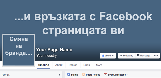 Смяна на търговската марка и връзката с Facebook страницата ви - три варианта